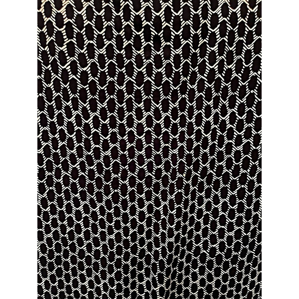 Adrianna Papell Pencil Knee Skirt Black White Geometric Zip Zipper, Size 6